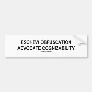 Pegatina Para Coche Evitar ofuscación Defensora Conocibilidad Oxymoro
