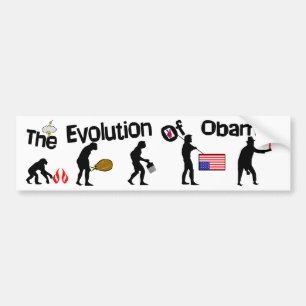 Pegatina Para Coche ¡Evolución de Obama!