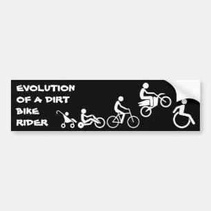 Pegatina Para Coche Evolución de una moto de motocross de dirt bike pa