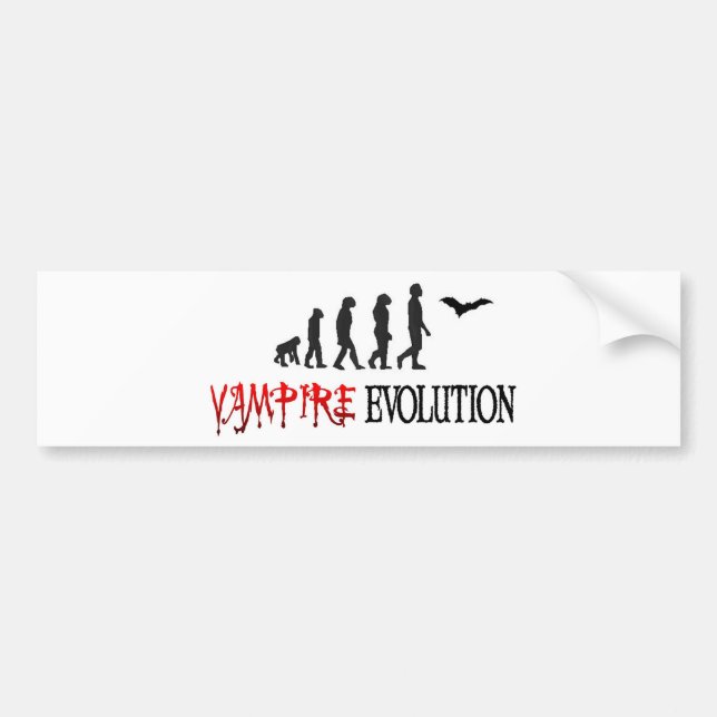 Pegatina Para Coche Evolución del vampiro (Frente)