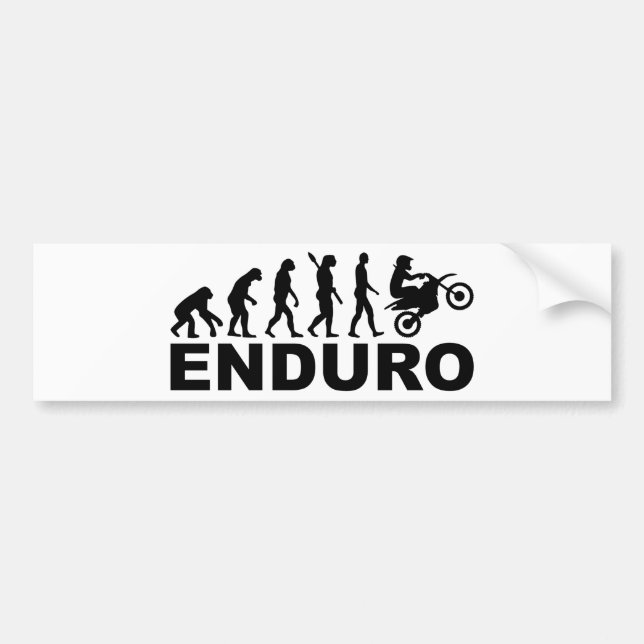 Pegatina Para Coche Evolución Enduro (Frente)