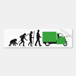 Pegatina Para Coche Evolución of usted Piaggio Ape mini transporter