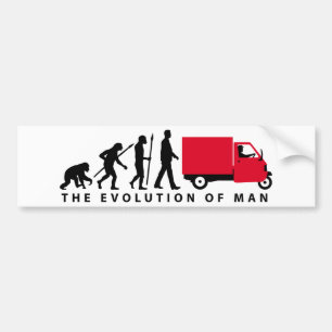 Pegatina Para Coche Evolución of usted Piaggio Ape mini transporter