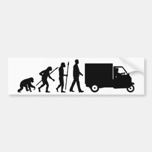 Pegatina Para Coche Evolución of usted Piaggio Ape mini transporter