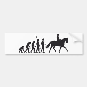 Pegatina Para Coche evolution horse riding