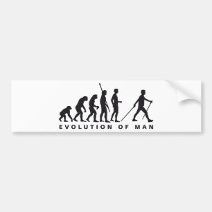 Pegatina Para Coche evolution nordic walking