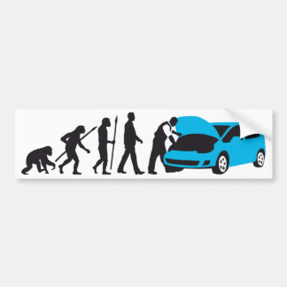 Pegatina Para Coche evolution of usted car auto mechanic