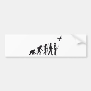 Pegatina Para Coche evolution of usted controling model airplane