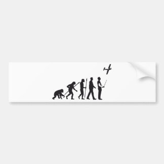 Pegatina Para Coche evolution of usted controling model airplane