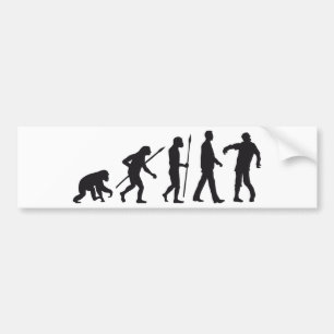 Pegatina Para Coche evolution of usted dead zombie walking