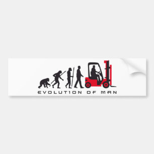 Pegatina Para Coche evolution of usted forklift driver