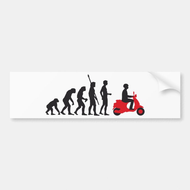 Pegatina Para Coche evolution scooter (Frente)
