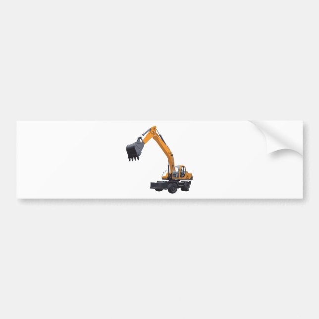 Pegatina Para Coche Excavador grande del Bagger (Frente)