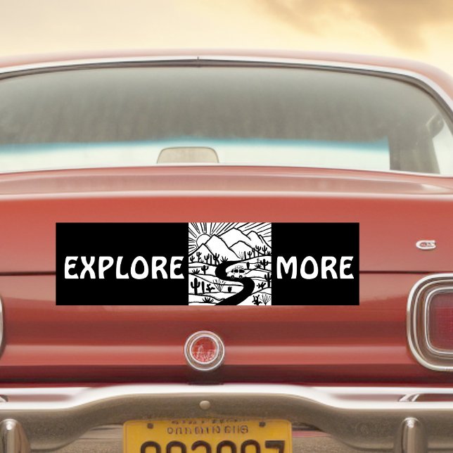 Pegatina Para Coche EXPLORAR MÁS RVing vanlife (EXPLORE MORE vanlife camper RVing Bumper Sticker
)