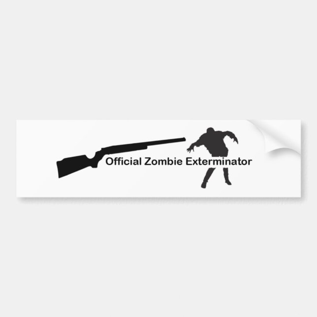 Pegatina Para Coche Exterminator del zombi (Frente)