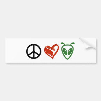 Pegatina Para Coche Extranjeros del amor de la paz