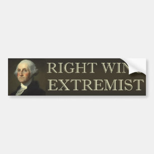 Pegatina Para Coche Extremista de la derecha de George Washington
