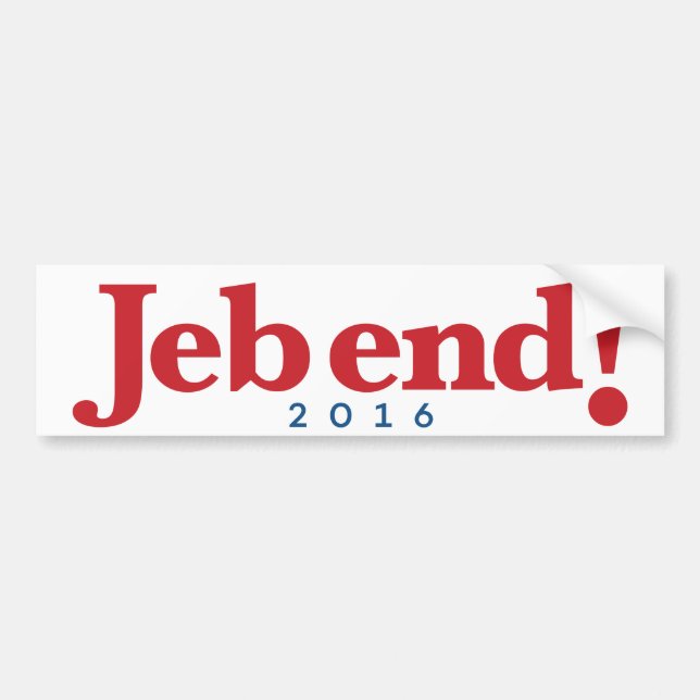Pegatina Para Coche ¡Extremo de Jeb! 2016 (Frente)