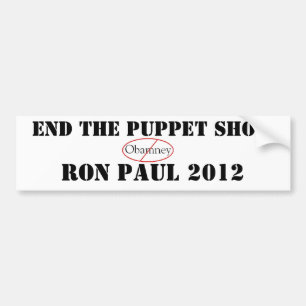 Pegatina Para Coche EXTREMO de Ron Paul 'la MARIONETA SHOW