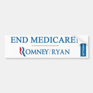 Pegatina Para Coche ¡EXTREMO SEGURO DE ENFERMEDAD! Romney/Ryan