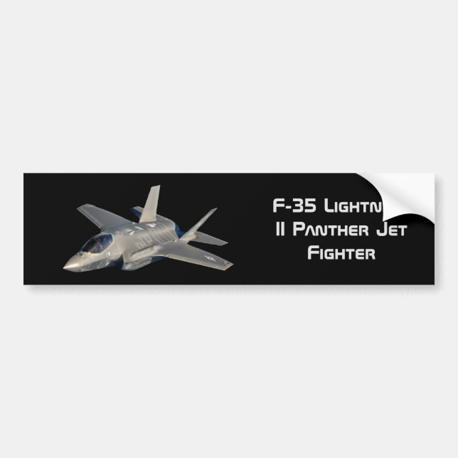 Pegatina Para Coche F-35 Luchador Lightning II Panther Jet (Frente)