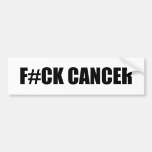 PEGATINA PARA COCHE F#CK CÁNCER