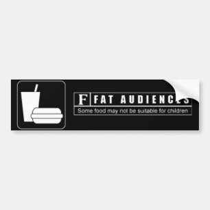 Pegatina Para Coche F clasificada para las audiencias gordas
