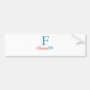 PEGATINA PARA COCHE F OBAMA