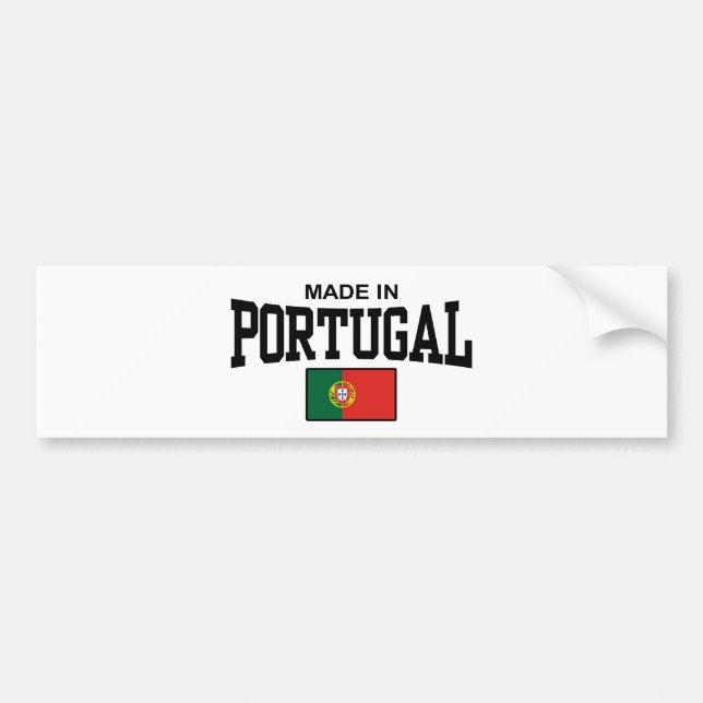 Pegatina Para Coche Fabricado En Portugal (Frente)