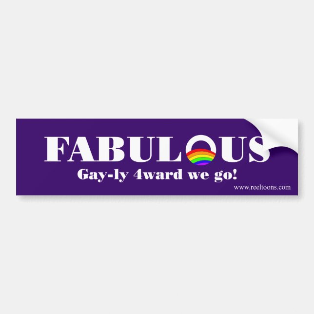 Pegatina Para Coche Fabuloso: sala Gay-LY 4 (Frente)
