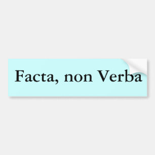 Pegatina Para Coche Facta, no Verba
