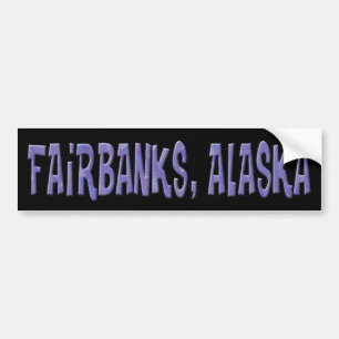 PEGATINA PARA COCHE FAIRBANKS, ALASKA