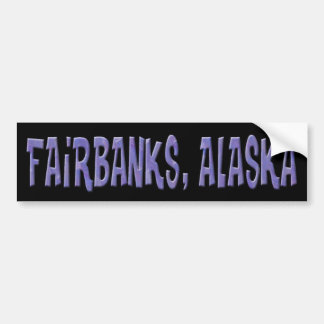PEGATINA PARA COCHE FAIRBANKS, ALASKA