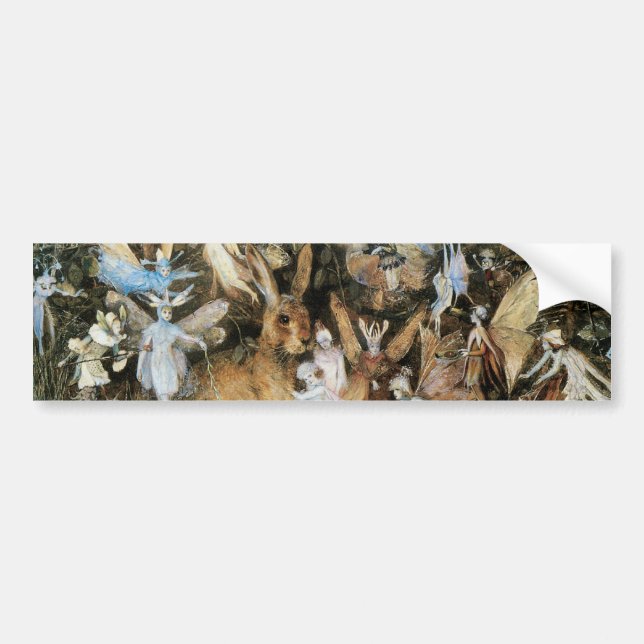 Pegatina Para Coche Fairy Twilight de John Anster Fitzgerald (Frente)