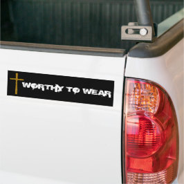 Pegatina Para Coche Faith Cross Gold - Vale la pena usar