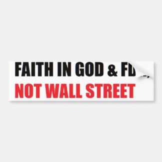 PEGATINA PARA COCHE FAITH IN GOD & FDR, FOUNDERS OF SOCIAL SECURITY