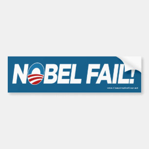 Pegatina Para Coche ¡Fall de Obama Nobel!