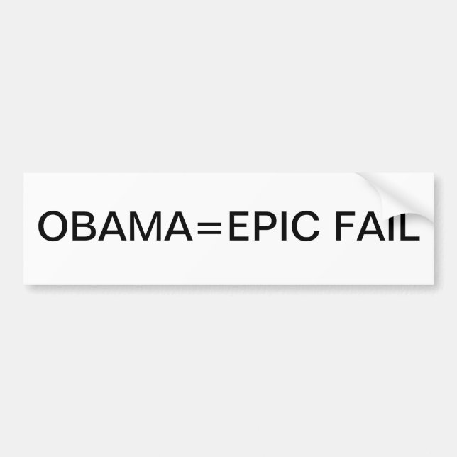Pegatina Para Coche FALL ÉPICO de Obama= (Frente)