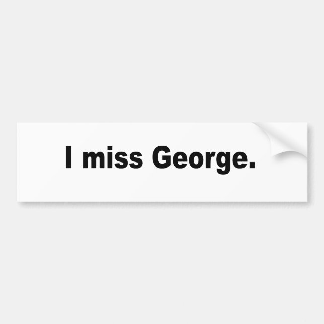 Pegatina Para Coche Falto a George (Frente)