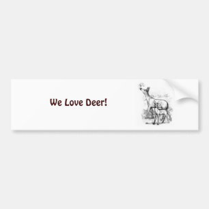 Pegatina Para Coche Familia Deer