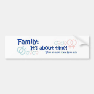 Pegatina Para Coche Familia-es sobre tiempo no en 8