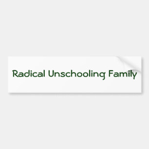 Pegatina Para Coche Familia radical de Unschooling