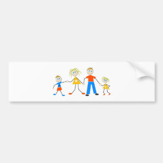 Pegatina Para Coche Familias felices
