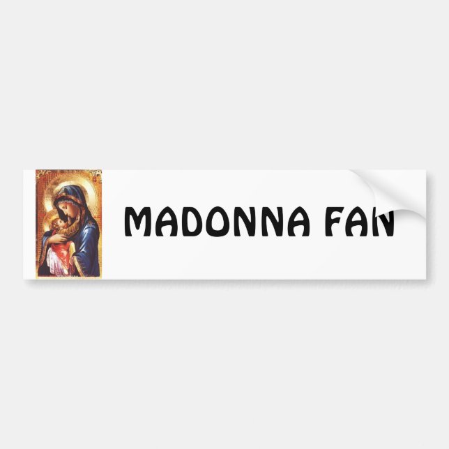 Pegatina Para Coche Fan de Madonna (Frente)