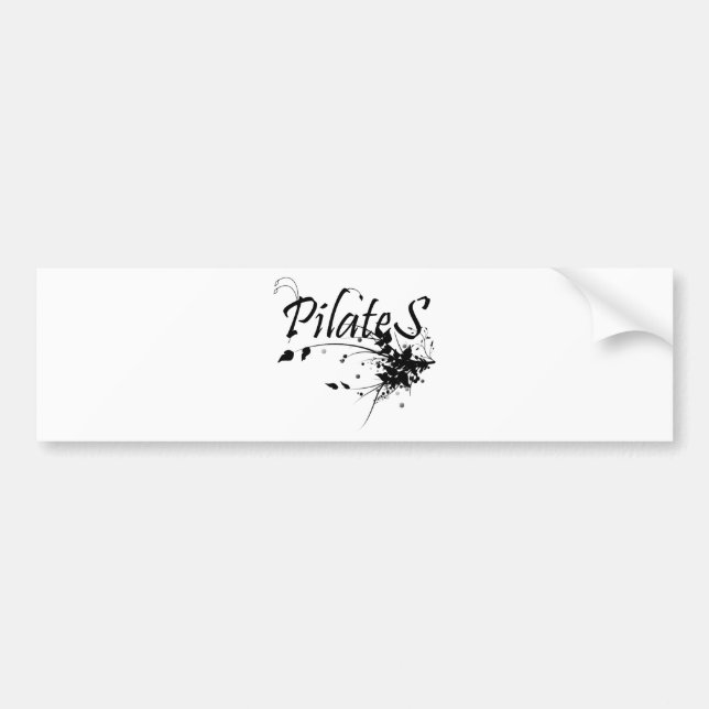 Pegatina Para Coche ¡Fan del método de Pilates! Arte de Pilates (Frente)