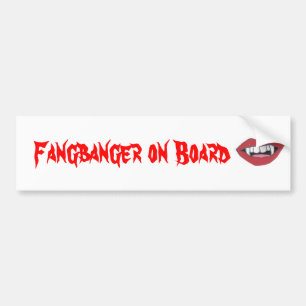 Pegatina Para Coche Fangbanger a bordo