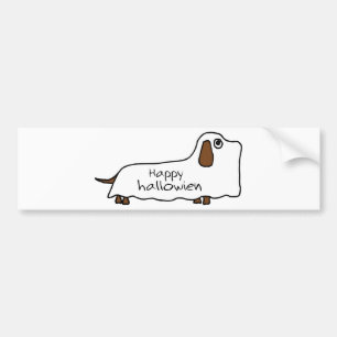 Pegatina Para Coche Fantasma feliz divertido Halloween del perro de la