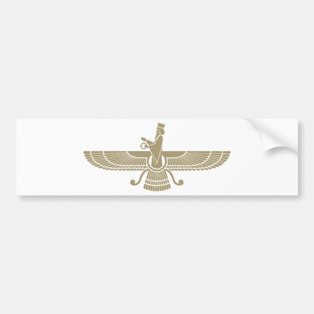 Pegatina Para Coche Faravahar estilizado (Frente)