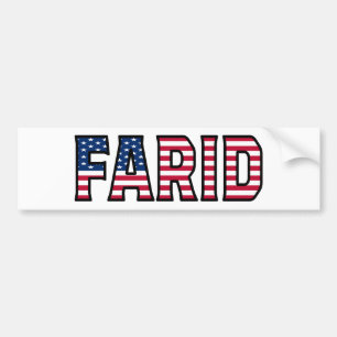 Pegatina Para Coche Farid Name Vorname Estados Unidos Aufkleber Pegati