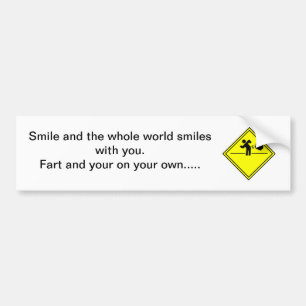 Pegatina Para Coche Fart el humor